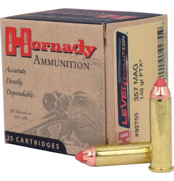 HORNADY LEVEREVOLUTION .357 MAG 140GR FTX, VPE: 25STÜCK, #92755