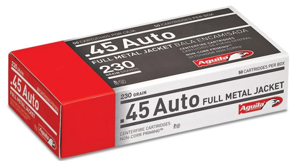 AGUILA .45AUTO 230GR FMJ, VPE: 50STÜCK