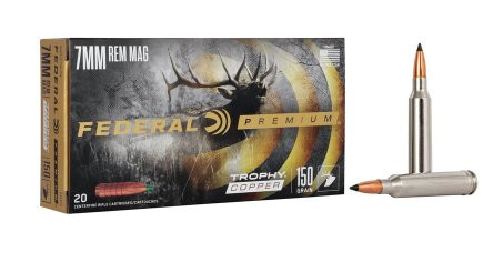 FEDERAL TROPHY COPPER VITAL-SHOK 7MM REM MAG 150GR, VPE:20STÜCK, #P7RTC3