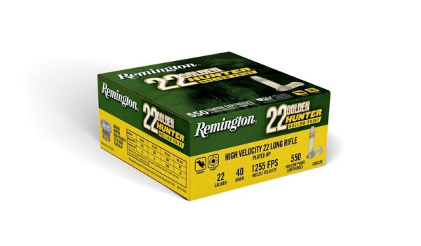 REMINGTON GOLDEN HUNTER .22 LR 40GR PLATED HP, VPE: 550STÜCK, #R21253