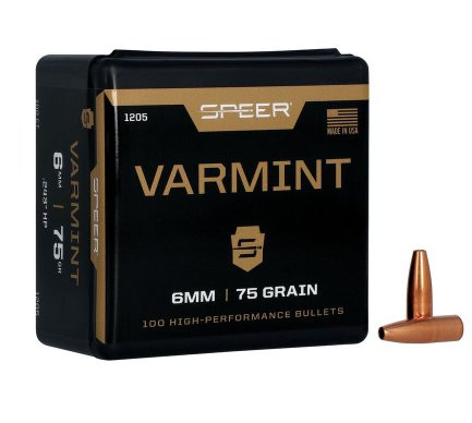SPEER VARMINT 6MM/.243 75GR HP 100STÜCK, #1205