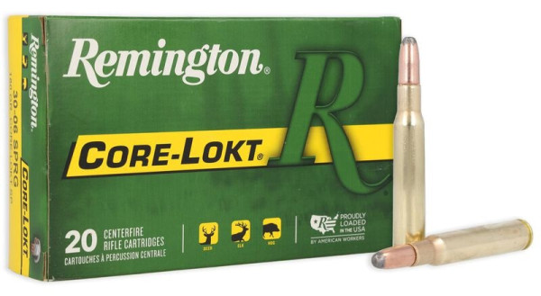 REMINGTON CORE-LOKT STD .30-06 SPRG. 220GR SP, VPE:20STÜCK, #27830
