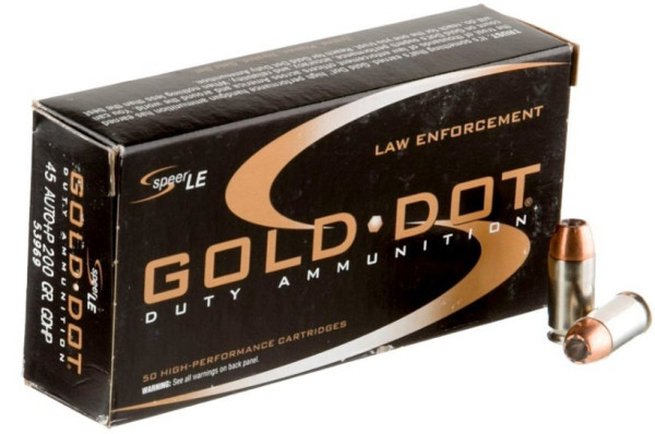 SPEER LE GOLD DOT .45 ACP+P 200GR GDHP, VPE: 50STÜCK, #53969