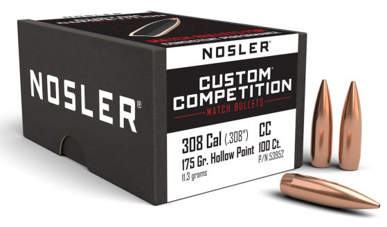 NOSLER CUSTOM COMPETITION .30/.308 175GR HPBT, VPE: 100STÜCK, #53952