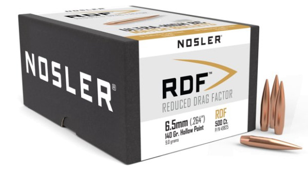 Nosler RDF 6,5MM/.264 140GR HPBT, VPE: 500STÜCK, #49825