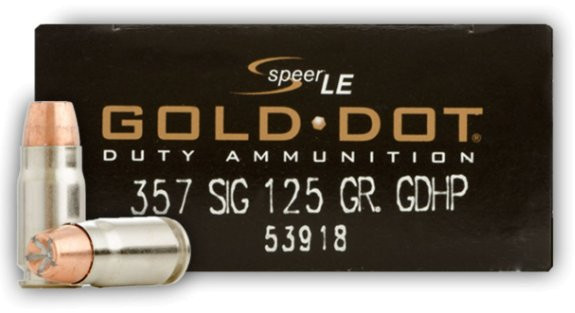 SPEER GOLD DOT .357 SIG 125GR HP, VPE:50STÜCK, #53918