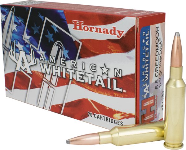 HORNADY AMERICAN WHITETAIL 6,5 CREEDMOOR 129GR INTERLOCK, VPE: 20STÜCK, #81489