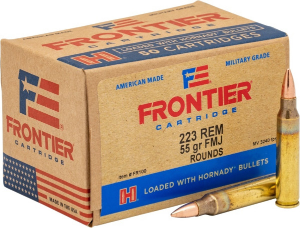 HORNADY FRONTIER .223REM 55GR FMJ, VPE: 20STÜCK, #FR100