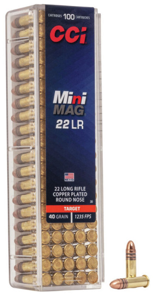 CCI MINI MAG .22LR 40GR RN VERKUPFERT, VPE: 100STÜCK, #0030