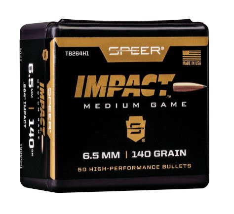 SPEER IMPACT 6,5MM/ .264 140GR TIPPED PLATED CB 50/250/12000, #TB264H1