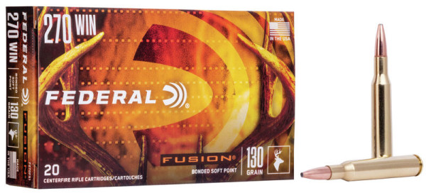 FEDERAL FUSION .270 WIN 130GR SP, VPE: 20STÜCK, #F270FS1