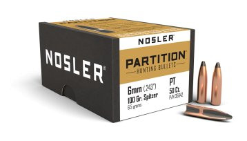 NOSLER PARTITION 6MM/.243 100GR SP, VPE:50STÜCK, #35642