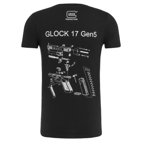 GLOCK T-SHIRT "ENGINEERING GEN5" SCHWARZ SIZE: XXL, #51269