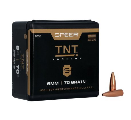 SPEER TNT VARMINT 6MM/.243 70GR HP TNT, VPE: 100STÜCK, #1206