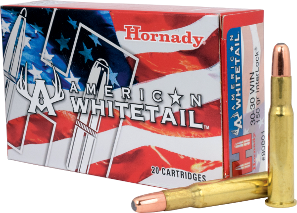HORNADY AMERICAN WHITETAIL .30-30WIN 150GR INTERLOCK RN, VPE: 20STÜCK #80801