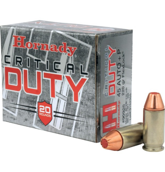 HORNADY CRITICAL DUTY .45 AUTO+P 220GR, VPE: 20STÜCK, #90926