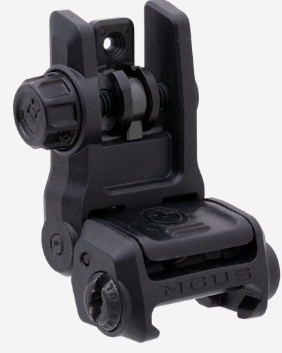 MAGPUL MBUS GEN3 BACK-UP SIGHT REAR BLACK, #MAG1167-BLK