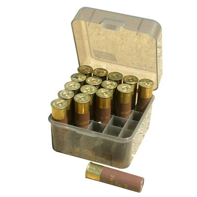 MTM MAG SCHROT 25RD FLIPTOP CASE FÜR3 1/2 SHOTSHELLS 10GA CLR-SMOKE, #S25-12M-41
