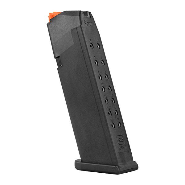 GLOCK MAGAZIN G17 01 17RD 9MM LUGER SCHWARZ/ORANGE