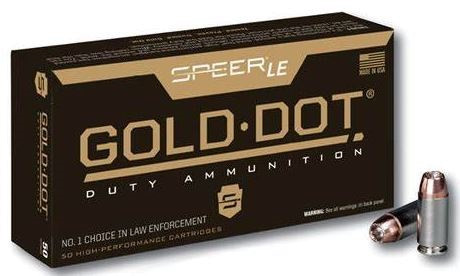 SPEER LAWMAN GOLD DOT HOLLOW POINT 9MM 124GR GOLD DOT HP, VPE:50STÜCK, #53618