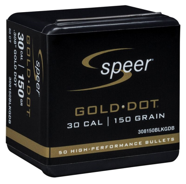 SPEER GOLD DOT .30/.308 BLACKOUT 150GR, VPE:50STÜCK,# 308150BLKGDB