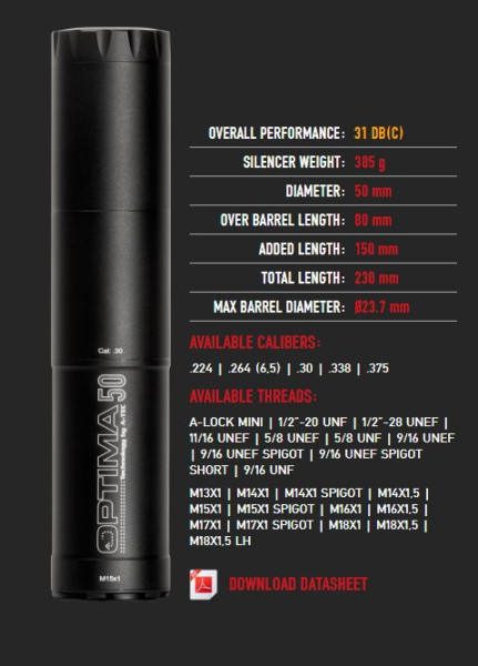 A-TEC OPTIMA 50, KAL: .338, M14x1