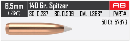 NOSLER ACCUBOND 6,5MM/.264 140GR VPE: 50STÜCK #57873