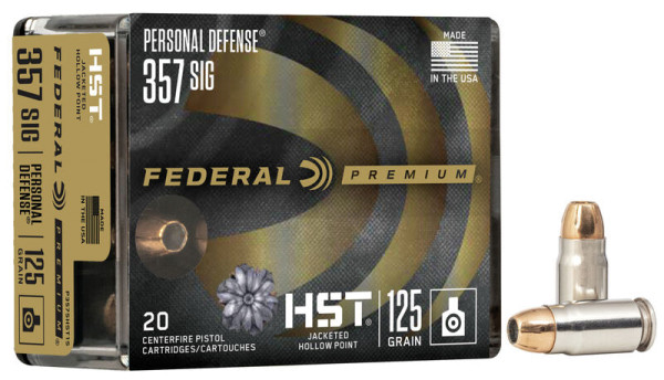 FEDERAL HST .357SIG 125 GR JHP, VPE: 50STÜCK, #P357SHST1