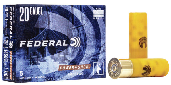 FEDERAL POWER SHOK 20/70 SLUG 328GR, VPE: 5STÜCK, #F203SS2