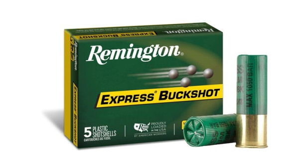 REMINGTON EXPRESS BUCKSHOT .12/70MM 8 PELLETS MANAGED RECOIL, VPE:5STÜCK, #20282
