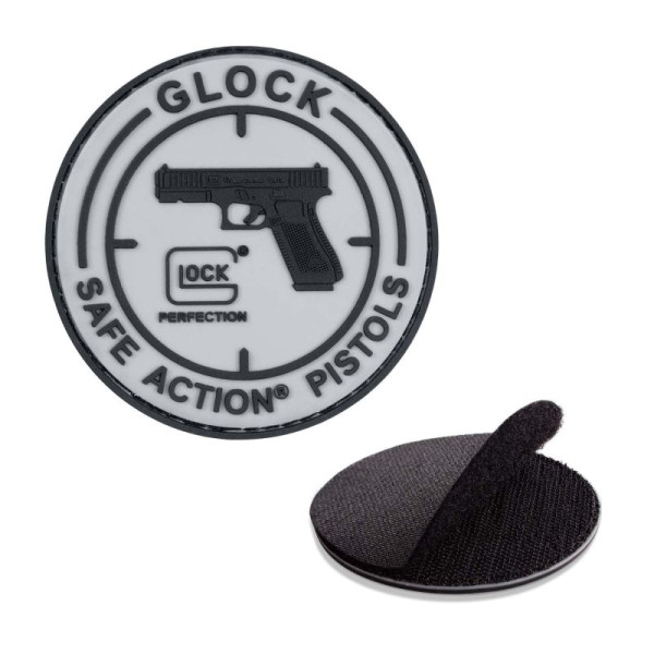 GLOCK GUMMI-PATCH "SAFE ACTION PISTOLS" 8CM, #31768