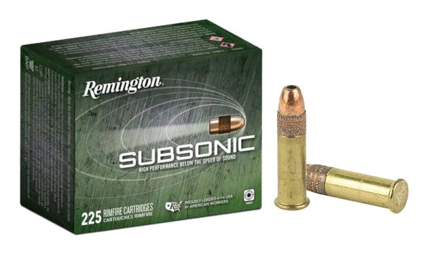 REMINGTON SUBSONIC .22LR 40GR COPPER PLATED HP, VPE:225STÜCK, #21249