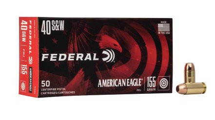 FEDERAL AMERICAN EAGLE .40 S&W 155GR FMJ, VPE:50STÜCK, #AE40R2