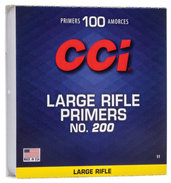 CCI ZÜNDER 200 STD LARGE RIFLE, VPE: 100STÜCK, #11