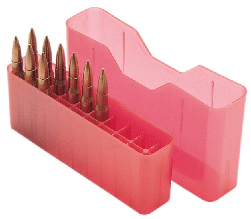 MTM #J-20-LLD-29 MUNITIONSBOX 20-ER, ROT TRANSPARENT