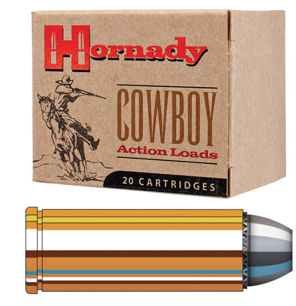 HORNADY COWBOY .45 LONG COLT 255GR BLEI FN, VPE: 20STÜCK, #9115