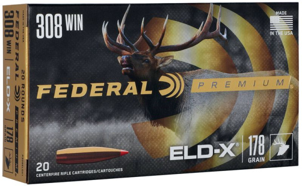 FEDERAL ELD-X .308 WIN 178GR, VPE: 20STÜCK, #P308ELDX1