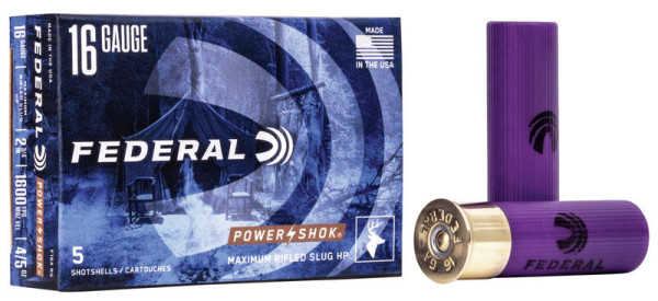 FEDERAL POWER SHOK SLUG 16/70 HP 340GR, VPE: 5STÜCK, #F164RS