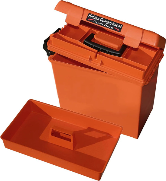 MTM SPORTSMENS PLUS UTILITY DRY BOX 15X8,8X10 ORANGE, #SPUD-1-35