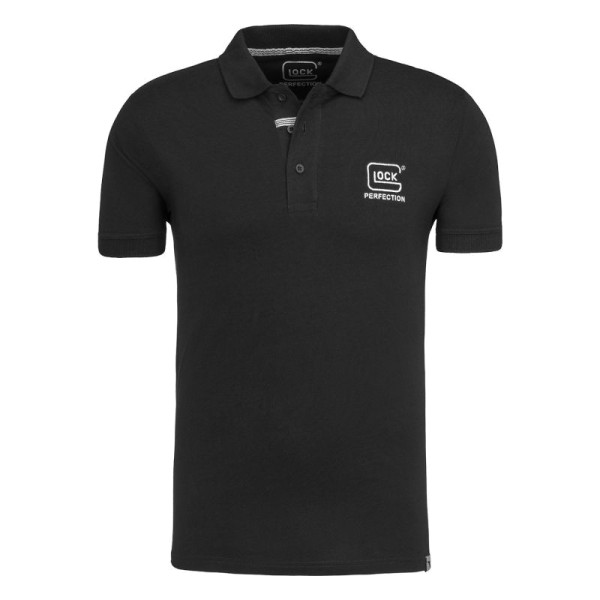 GLOCK POLO T-SHIRT "PERFECTION" SCHWARZ SIZE: S, #31770