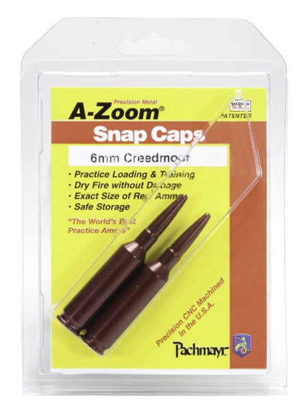 A-ZOOM EXERZIER-/PUFFER- PATRONEN ALUMINIUM ELOXIERT 6MM CREEDMOOR, VPE: 2STÜCK, #12305