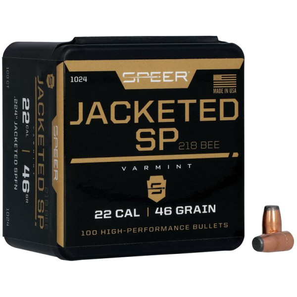 SPEER VARMINT .22/.224 46GR FN, VPE: 100STÜCK, #1024