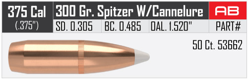 NOSLER ACCUBOND .375/.375 300GR VPE: 50STÜCK #53662