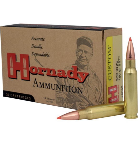 HORNADY CUSTOM .308WIN 150GR SST, VPE: 20STÜCK, #8093