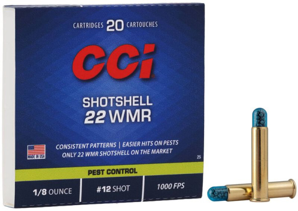 CCI MAXI MAG .22WMR 52GR SCHROT, VPE: 20STÜCK #0025