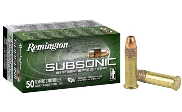REMINGTON SUBSONIC RIMFIRE .22 LR 40GR CPHP, VPE: 50STÜCK, #21135