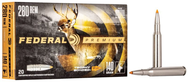 FEDERAL PREMIUM .280 REM 140GR TROPHY BONDED TIP, VPE: 20STÜCK, #280TT2