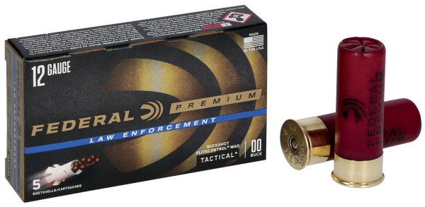 FEDERAL TACTICAL BUCKSHOT KAL. 12/70 MAX 8 KUGELN 5STÜCK, #LE13300