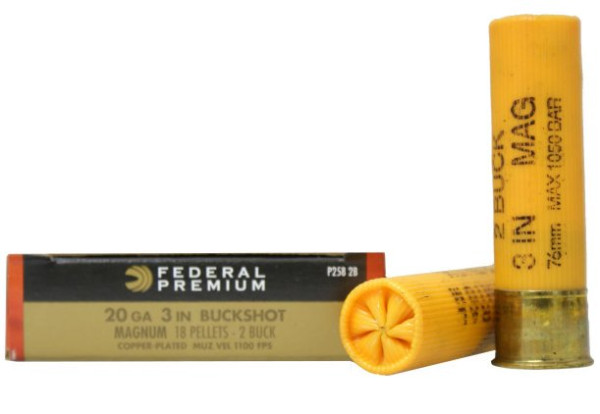 FEDERAL PREMIUM VITAL-SHOK 20/76 18PELLETS BUCKSHOT, VPE: 5SCHUSS, #P2582B