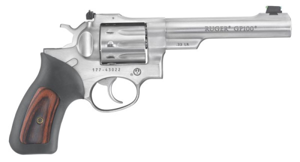 RUGER REVOLVER GP100 .22 LR 5,5"/13,98CM EDELSTAHL, #01757